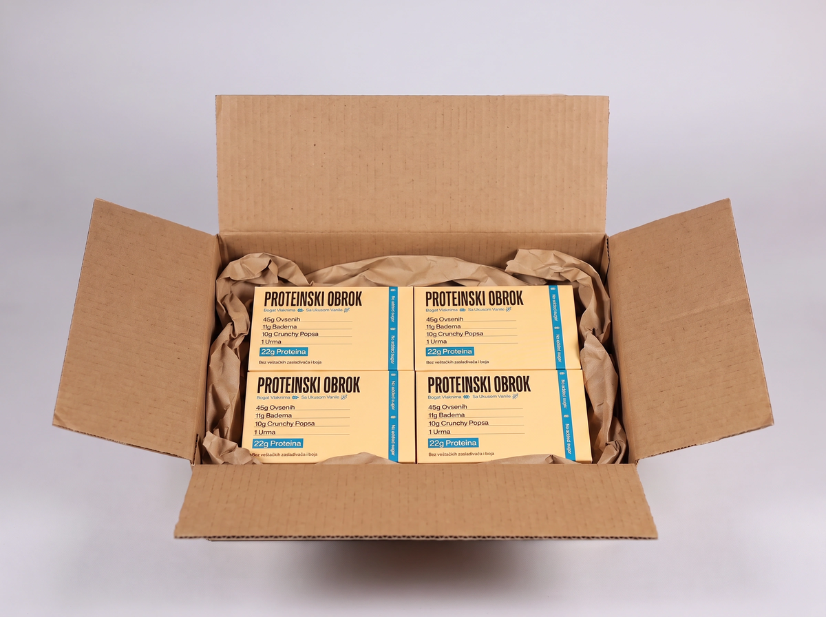 Four vanilla PROTY products in packaging, featuring the PROTY vanilla brand name on a clean product shot.
