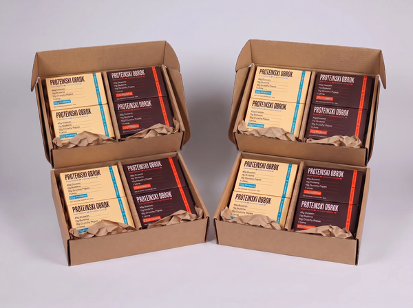 PROTY 4x Protein Snack Pack in vanilla flavor from Spremi se za put! series, showing four packaged snack bars with brand logo.